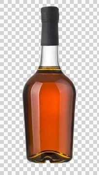 Full whiskey bottle Stock Photos