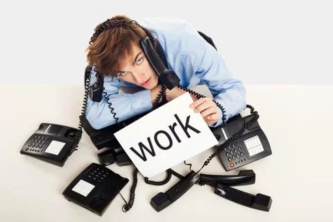 Full of work Stock Photos