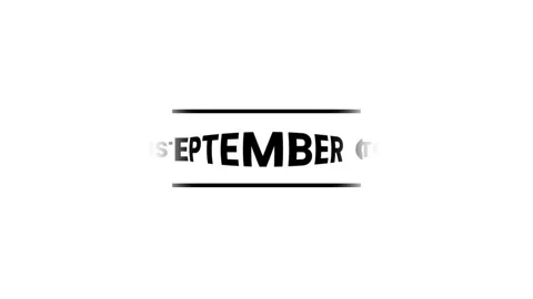 Full year Calendar scrolling month animation isolated on white background Stock Footage 323859985
