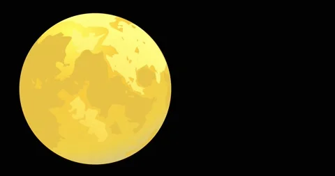 Full yellow moon Stock Footage 219951151