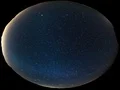 Fulldome Circular Milky Way Time Lapse of Night Sky for VR 360 4k or 4k+ Resolution