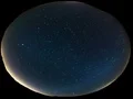 Fulldome Circular Milky Way Time Lapse of Night Sky for 360VR 4k or 4k+ Resolution