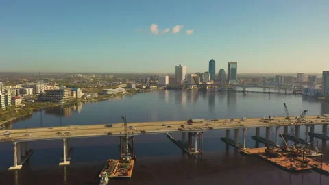 Fuller Warren Bridge I-95 库存影片 155179385