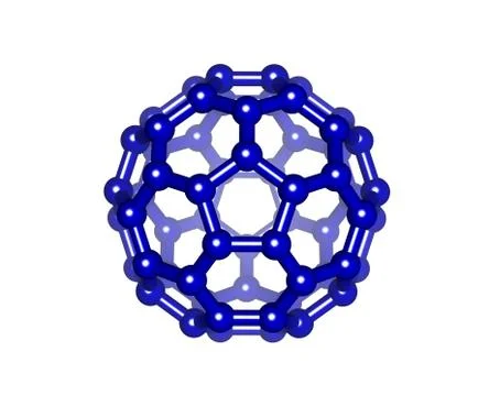 Fullerene blue Illustrazione stock