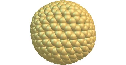 Fullerene C720 molecular structure isolated on white Stock Illustration