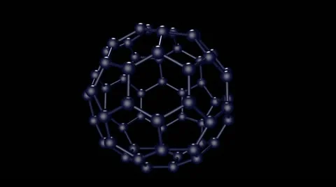 Fullerene molecule with alpha channel Stock Footage 14827208