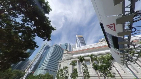 Fullerton cbd look up Stock Footage 118799468