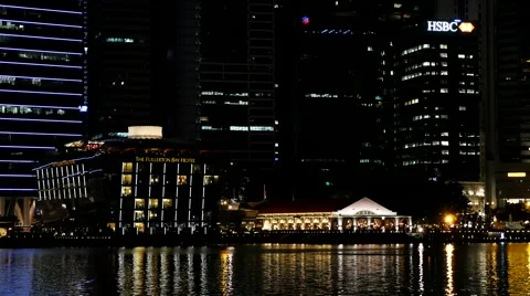 Fullerton One at Night. Stock Footage 40766101