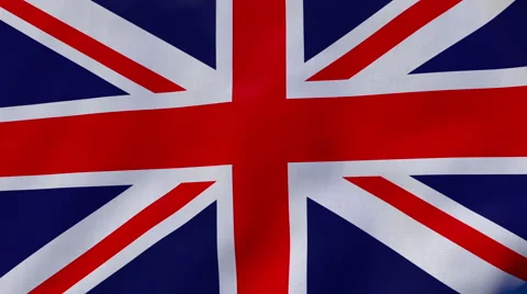 FullHD 60 FPS seamless loop with waving flag of the United Kingdom 動画素材 49008248