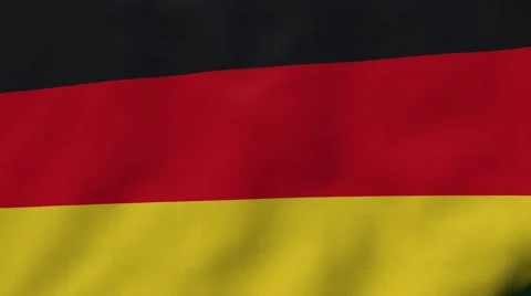 FullHD 60 FPS seamless loop with waving flag of the Federal Republic of Germany 動画素材 49009060