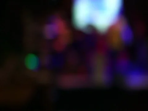 FULLHD. defocused of spotlight effect on the concert stage in night club. 库存影片 80217748