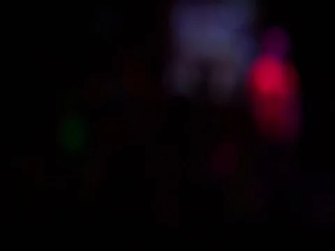 FULLHD. defocused of spotlight effect on the concert stage in night club. 库存影片 80217858