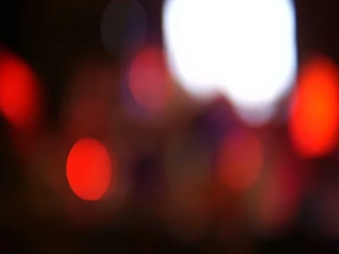 FULLHD. defocused of spotlight effect on the concert stage in night club. 库存影片 80219362