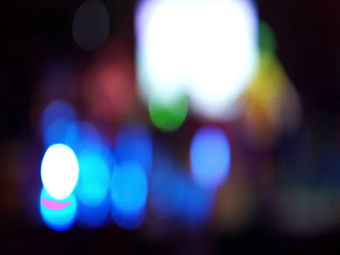 FULLHD. defocused of spotlight effect on the concert stage in night club. 库存影片 80219438