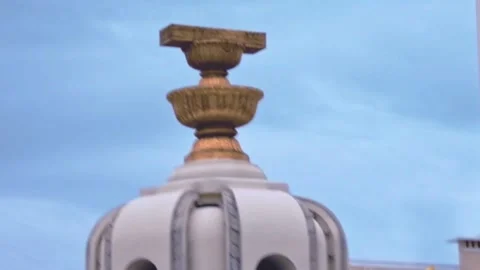 FullHD Democracy Monument with blue sky Stock Footage 158433087