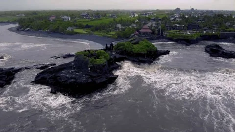 FULLHD Epic Storm on the Mengening Beach Aerial Stock Footage 149375813