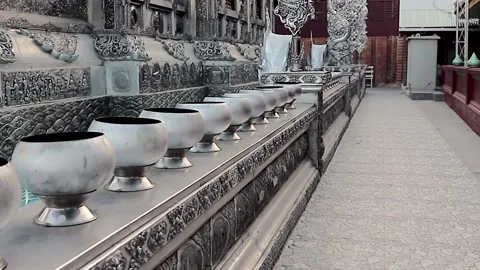 FullHD of footage in the silver temple, Wat Sri Suphan Stock Footage 171709323