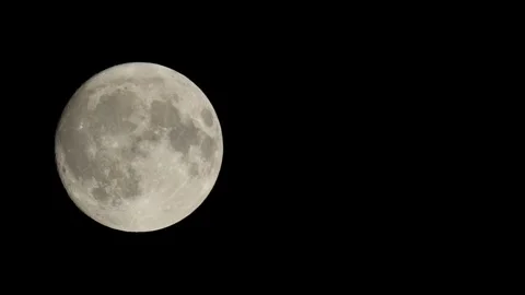 FULLMOON from 20.06.2024 on black sky, Devon, England 스톡 동영상 277911065