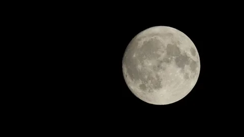 FULLMOON from 20.06.2024 on black sky, Devon, England Stock-Footage 277911076