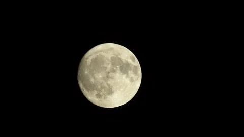 FULLMOON from 20.06.2024 on black sky, Devon, England Stock Footage 277911190