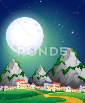 Fullmoon Stock Illustration