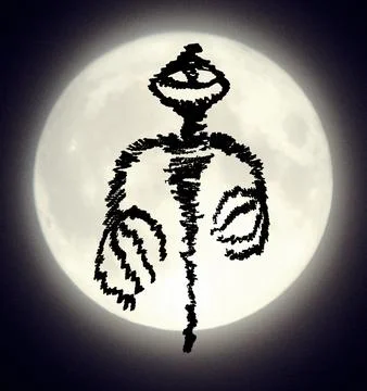 Fullmoon Specter 스톡 일러스트