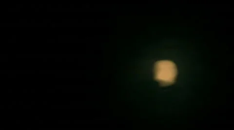 The fullmoon's reflection in the river Stock Footage 51619052