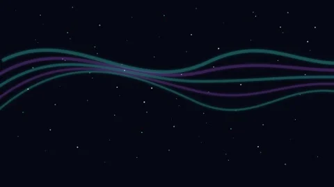 Fullscreen Aurora Particle Loop Northern Lights Glow Wave Loop Stock Footage 333782039