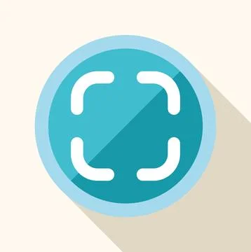 Fullscreen expand button user interface icon Illustrazione stock