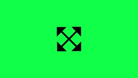 Fullscreen expand icon animation video Stock Footage 330432429