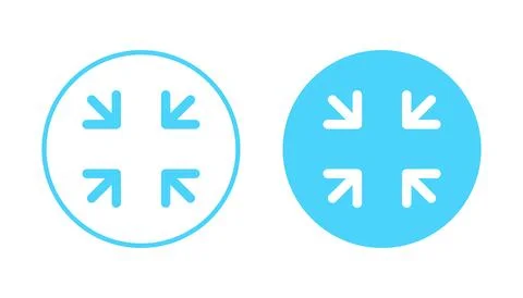 Fullscreen Icon vector. Expand to full screen sign and symbol. Arrows symbol Stock Illustration