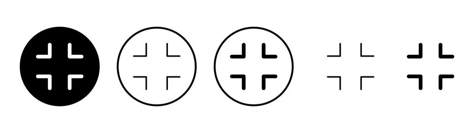 Fullscreen Icon vector. Expand to full screen sign and symbol. Arrows symbol Stock Illustration