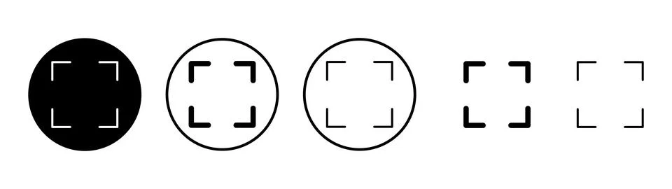 Fullscreen Icon vector. Expand to full screen sign and symbol. Arrows symbol Stock Illustration