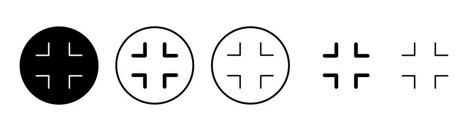 Fullscreen Icon vector. Expand to full screen sign and symbol. Arrows symbol Stock Illustration