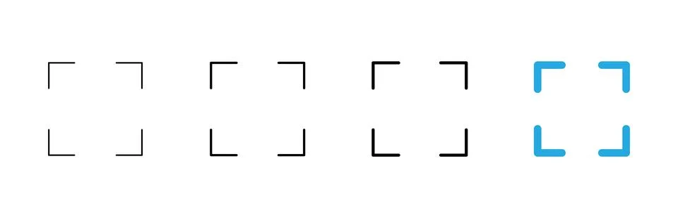 Fullscreen Icon vector. Expand to full screen sign and symbol. Arrows symbol Illustrazione stock