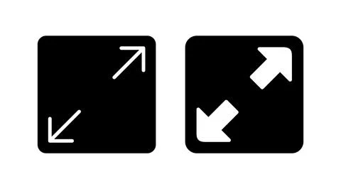 Fullscreen icon vector. expand fullscreen icon Stock Illustration