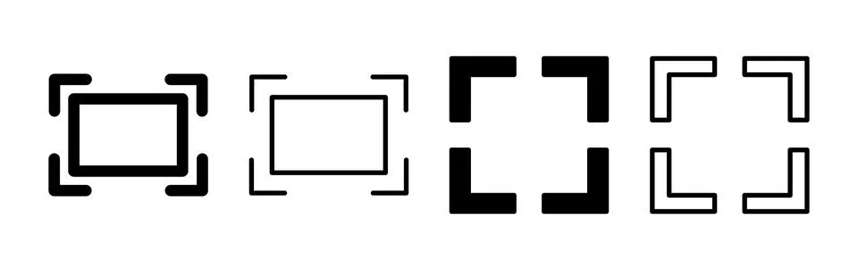 Fullscreen icon vector. expand fullscreen icon Stock Illustration