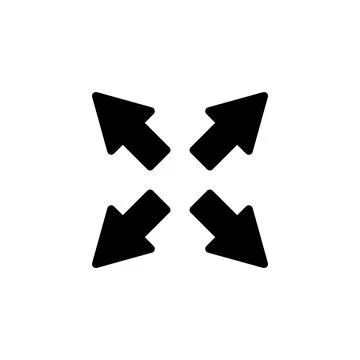 Fullscreen Icon vector illustration. Expand to full screen sign and symbol... Stock Illustration