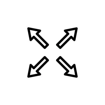 Fullscreen Icon vector illustration. Expand to full screen sign and symbol... 스톡 일러스트