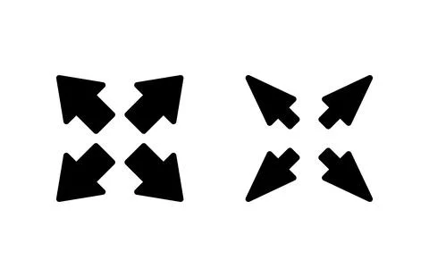 Fullscreen Icon vector illustration. Expand to full screen sign and symbol... Stock Illustration