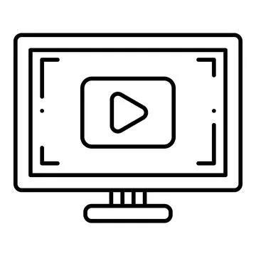 Fullscreen Line Icon Stock Illustration