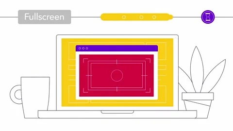 Fullscreen mode, video ad for a few seconds on the main page of the site. Stock Footage 212307282