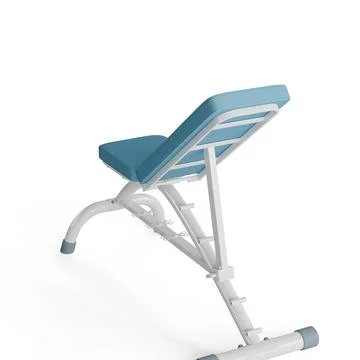 Fully adjustable solid bench, 3d rendering Stockillustratie