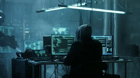 Fully Armed Special Cybersecurity Forces Soldier Arrests Highly Dangerous Hacker Stock Footage 76081414