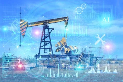 Fully automatic control of oil production using artificial intelligence with Stock Photos