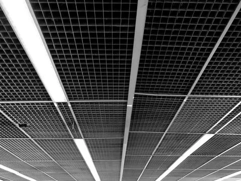 Fully background and texture of ceiling vents Stock Photos