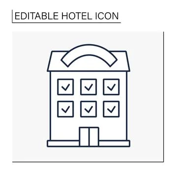 Fully booked line icon Stock Illustration
