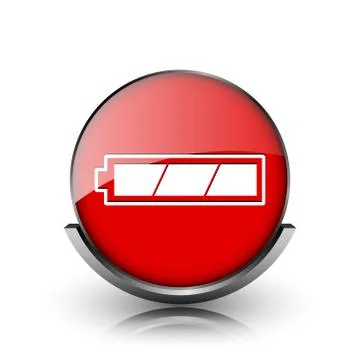 Fully charged battery icon Illustrazione stock