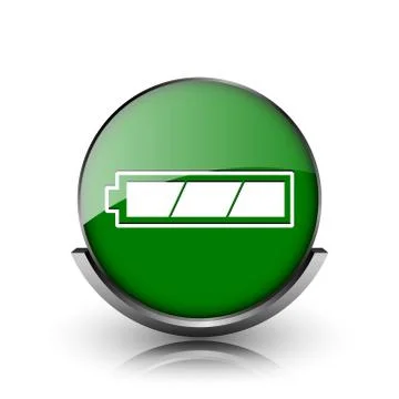 Fully charged battery icon Illustrazione stock