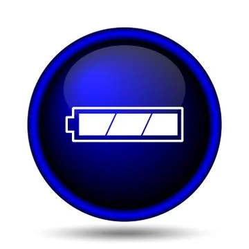 Fully charged battery icon Illustrazione stock